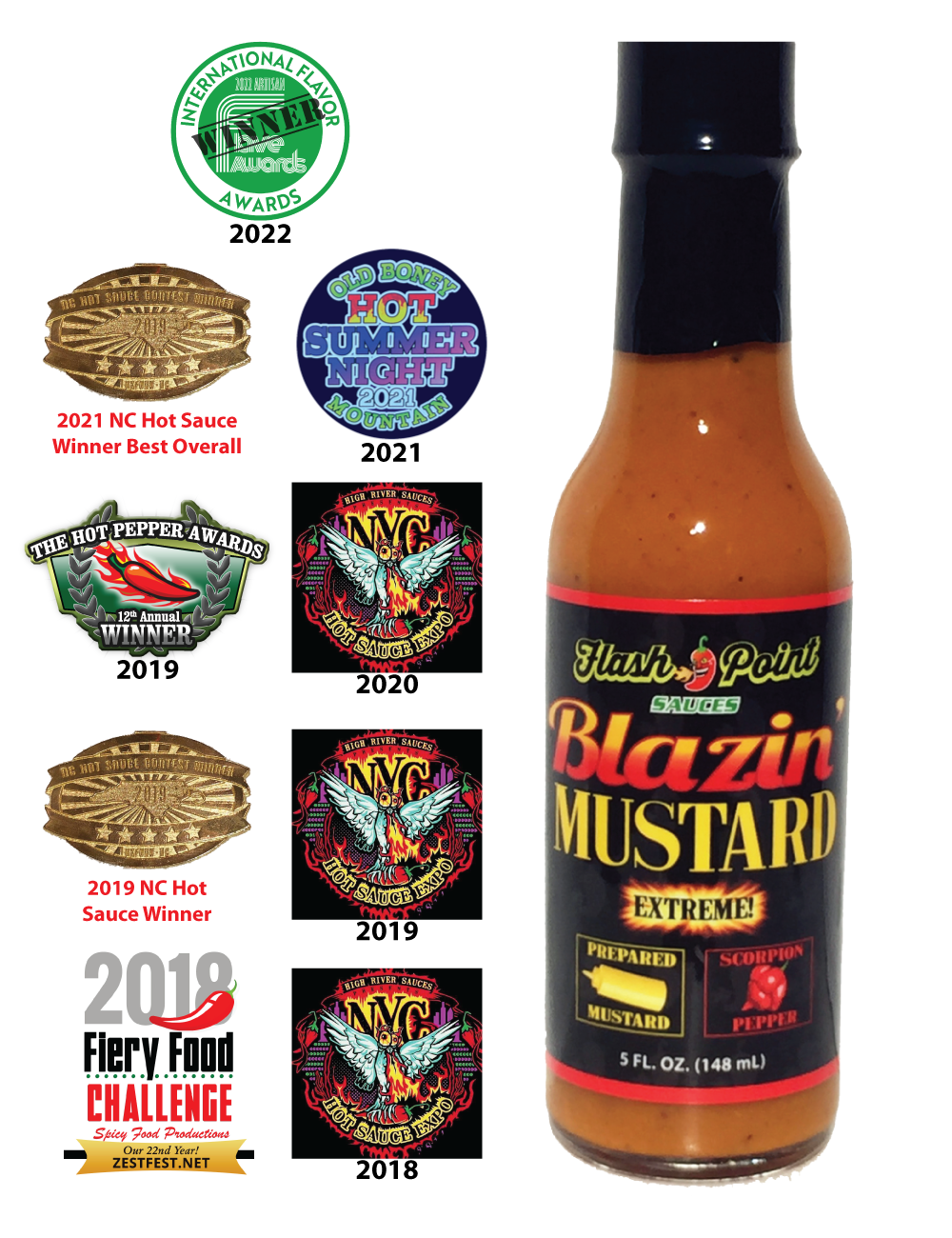 Blazin' Mustard - 5 OZ Bottle Price